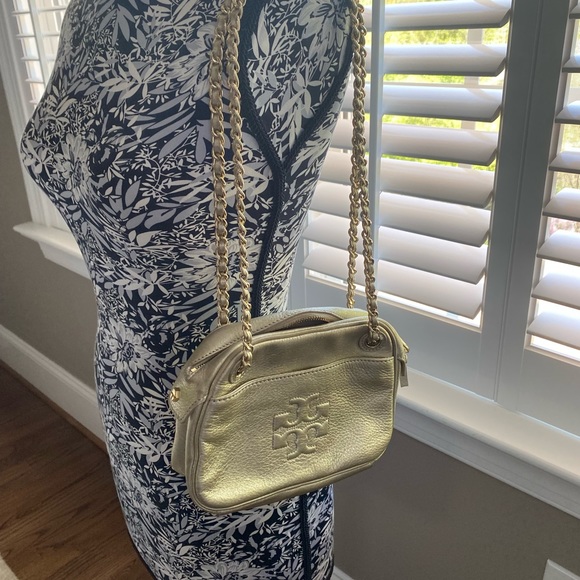 SOLD Tory Burch gold metallic purse - Picture 5 of 5